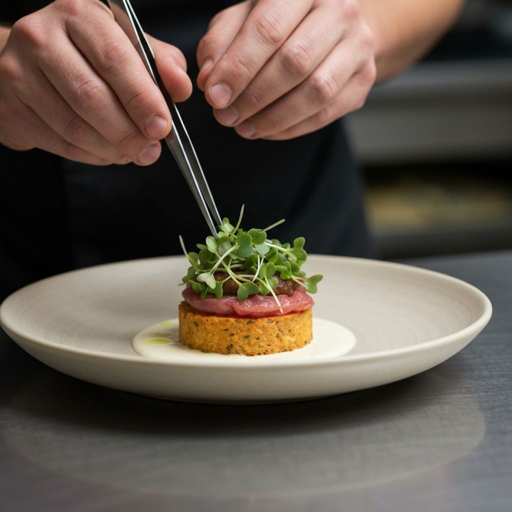 Beautifully plated dish